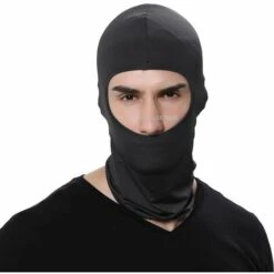 FUIENKO Cagoule De Moto, Masque Anti-poussière, Couvre-chef D'extérieur à Trou Unique, Coupe-vent, Masque Facial D'équitation En Plein Air,1 Pcs Orange -Protection des voies respiratoires Soldes 66416570 3