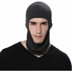 FUIENKO Cagoule De Moto, Masque Anti-poussière, Couvre-chef D'extérieur à Trou Unique, Coupe-vent, Masque Facial D'équitation En Plein Air,1 Pcs Orange -Protection des voies respiratoires Soldes 66416570 4