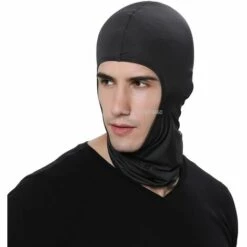 FUIENKO Cagoule De Moto, Masque Anti-poussière, Couvre-chef D'extérieur à Trou Unique, Coupe-vent, Masque Facial D'équitation En Plein Air,1 Pcs Orange -Protection des voies respiratoires Soldes 66416570 5