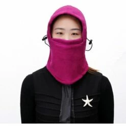 FUIENKO Chapeau Coupe-vent Intégré, épais, Pour L'extérieur, Pour L'équitation, Le Cyclisme, La Voiture, L'hiver,purple