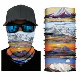 FUIENKO Écharpe Bandana De Randonnée Pour Hommes Et Femmes, Masque Facial De Moto, Couvre-tube Respirant, Camping En Plein Air, Pêche, Vélo,S464 -Protection des voies respiratoires Soldes 66416928 5