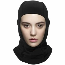 FUIENKO LEEPEE – Casquette De Sport à Couverture Complète Pour Moto, Chapeau De Vélo, à Séchage Rapide, Cagoule De Motocross Intégrée, Masque Facial,Black -Protection des voies respiratoires Soldes 66416929 4