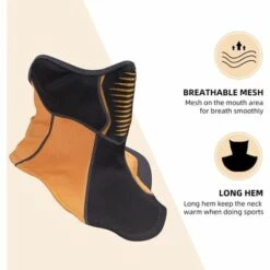 HELLO KITTY BAIN 1 Pc Polaire Cagoule Masque Facial Protection Contre Le Vent Chaud Cou Motif Chaud Filtre Hiver Moto Vélo Ski Orange -Protection des voies respiratoires Soldes 66438410 3