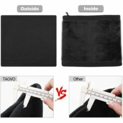 HELLO KITTY BAIN Masque Écharpe, Écharpe Écharpe Élastique Doublure Polaire Épaisse Douce D'hiver, Cagoule De Ski Coupe-Vent Noir 25 * 25cm -Protection des voies respiratoires Soldes 66438440 4