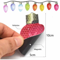 BENOBBY KIDS Décorations De Noël Pour Réfrigérateur De Voiture Ampoule Réfléchissante En Forme De Lumière 16 Et 6 Pièces -Protection des voies respiratoires Soldes 66717824 3