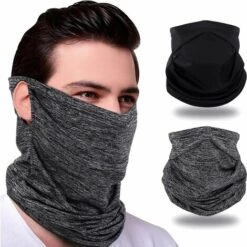 MEZHENG 2 Paquets De Couvre-chefs Bandana Cagoule, Boucles D'oreilles Cagoule Bandana Manchette Couvre-chef Foulard De Sport Rafraîchissant En Soie Glacée Pour Une Utilisation En Extérieur