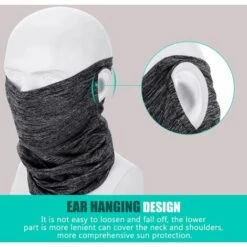 MEZHENG 2 Paquets De Couvre-chefs Bandana Cagoule, Boucles D'oreilles Cagoule Bandana Manchette Couvre-chef Foulard De Sport Rafraîchissant En Soie Glacée Pour Une Utilisation En Extérieur -Protection des voies respiratoires Soldes 66802276 4