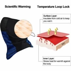 BF Écharpe De Cou Tubulaire, Masque De Cyclisme Hiver écharpe Extensible Multifonctionnelle Pour Moto, Ski, Cyclisme Bleu 10 BF Écharpe De Cou Tubulaire, Masque De Cyclisme Hiver écharpe Extensible Multifonctionnelle Pour Moto, Ski, Cyclisme Bleu -Protection des voies respiratoires Soldes 66858262 4