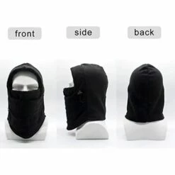 BF 2pcs Face Mask Balaclava Multipurpose Hat, Ski Outdoor Motorcycle Mountain Camping Hiking Warm Winter Black & Dark Grey -Protection des voies respiratoires Soldes 66858301 4