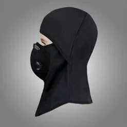 BF 1 Masque D'équitation Avec 2 Filtres Storm Pour Le Skateboard, Le Cyclisme, Le Patinage, Le Ski, L'alpinisme, Etc. Noir -Protection des voies respiratoires Soldes 66858370 3