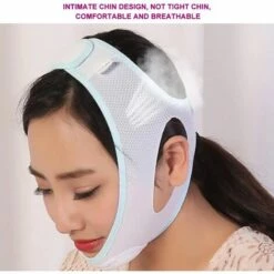 BDD 1 Pièce Masque Amincissant, Bande Amincissante, Visage Naturel V Visage Pansement Joue Menton Ascenseur Resserrant La Bande Beauté Artefact M -Protection des voies respiratoires Soldes 66879274 3