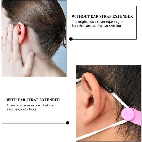 OCXIN 5 Pièces Crochet De Masque Crochet D'Oreille En Silicone Support D'Oreille Crochet D'Oreille Coussinets D'Oreille Crochet D'Oreille Réglable Pour DIY Ma Ske Protège-Oreille Couverture D'Oreille Bouclier Visage (Aléatoire) 7 OCXIN 5 Pièces Crochet De Masque Crochet D'Oreille En Silicone Support D'Oreille Crochet D'Oreille Coussinets D'Oreille Crochet D'Oreille Réglable Pour DIY Ma Ske Protège-Oreille Couverture D'Oreille Bouclier Visage (Aléatoire) – Image 5