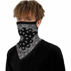 BDD 2 Masques De Moto, Foulards Unisexes, Bandanas, Couvre-chef, Foulards De Col Pour Hommes, Foulards De Randonnée -Protection des voies respiratoires Soldes 66976674 4