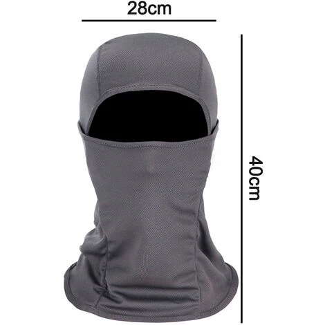 HIASDFLS Masque Facial Protection UV Pour Hommes Femmes Pare-soleil Tactique Léger Ski Moto Course à Pied équitation-écran Solaire Respirant Coupe-vent Moto Sports équitation Masque écharpe - Gris 4 HIASDFLS Masque Facial Protection UV Pour Hommes Femmes Pare-soleil Tactique Léger Ski Moto Course à Pied équitation-écran Solaire Respirant Coupe-vent Moto Sports équitation Masque écharpe - Gris – Image 2