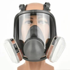 KAEJYIUT Respirateur Intégral Réutilisable Couverture Intégrale Respirateur à Vapeur Organique 18 En 1 Large Champ De Vision Pour La Protection Du Travail -Protection des voies respiratoires Soldes 66996701 3