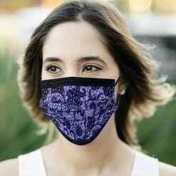 KAEJYIUT 50 PC Imprimé En Dentelle Adulte Masque Jetable (3 Couches), Anti-Poussière Respirable Earloop Bouche Masque De Visage, Le Masque De Bon Confort Masque Halloween Écharpe Bandana -Protection des voies respiratoires Soldes 66997414 5