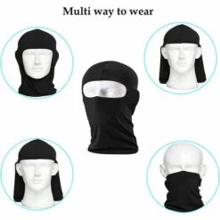 OCXIN 2 Pièces Cagoule Visage Capot Ski Masque Moto Masque Vélo Masque Cagoules Mince Et Respirant Coupe-vent Multifonctionnel Pour Hommes Et Femmes Hiver été -Protection des voies respiratoires Soldes 66998700 3