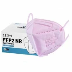 YIENJAOY Masque De Protection , AGILITY Masque Facial Protecteur à 5 Couches FFP2/KN95, Certifié CE, Rose (20 Pièces/boîte)