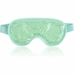 BEARSU Masque Yeux Froid Masque Des Yeux Gel Gonflés, Cernes, Migraine Réutilisable Poche De Glace En Yeux Pour Thérapie Froid Chaud - Vert