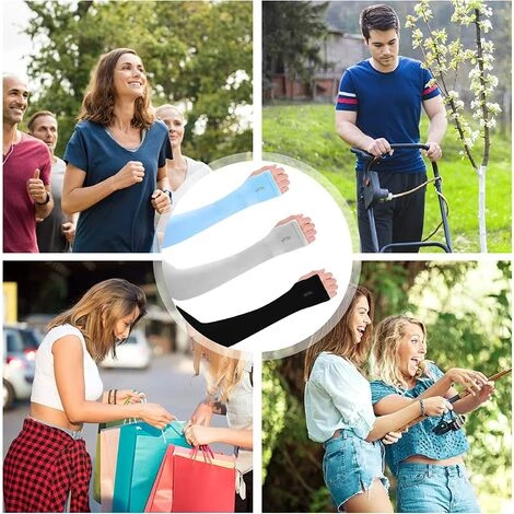 OCXIN 3 Paires Manchettes D'été Protection UV Manchettes Protection Solaire Manchettes Sport Cool Respirant Manchettes Unisexe Couvre-bras Pour Golf Sports Outdoor Cyclisme Cyclisme Jardinage 6 OCXIN 3 Paires Manchettes D'été Protection UV Manchettes Protection Solaire Manchettes Sport Cool Respirant Manchettes Unisexe Couvre-bras Pour Golf Sports Outdoor Cyclisme Cyclisme Jardinage – Image 4