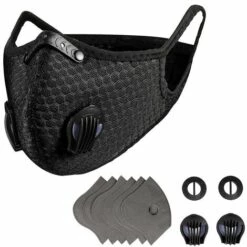 ZHUOXUAN Masque De Protection Dentaire Extérieur Avec 7 Filtres Et 4 Valves Lavable Et