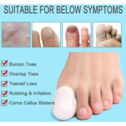 ILOVEMILAN Protection Gros Orteil, 10 Pièces Protection Doigt De Pied, En Gel Embouts Caps Pour Gros D'orteil Doux Et Soulager Pied La Douleur Et Contre Les Ampoules Et Cors-Unisexe. -Protection des voies respiratoires Soldes 67255351 3
