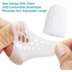 ILOVEMILAN Protection Gros Orteil, 10 Pièces Protection Doigt De Pied, En Gel Embouts Caps Pour Gros D'orteil Doux Et Soulager Pied La Douleur Et Contre Les Ampoules Et Cors-Unisexe. -Protection des voies respiratoires Soldes 67255351 5