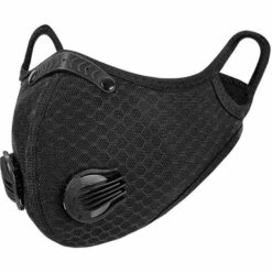 CESIèCLEFOU Anti-Poussière Protection Anti-Pollution Lavable, Pour Les Sports En Extérieur, Le Cyclisme Et La Course Noir 5pcs Lefou