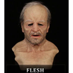 LIFCAUSAL Halloween Hot Vieil Homme Masque Couvre-chef Vieil Homme Grand-père Visage Perruque Mamie Cheveux Mamie Cheveux -Protection des voies respiratoires Soldes 67408044 4