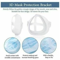 TANèTUE Lot De 5 Supports De Protection Pour Rouge à Lèvres, Coussinet Nasal Pour La Bouche Et Le Nez, Augmente L'espace De Respiration,Support De Masque 3D Pour Protéger Les Lèvres Rouge à Lèvres -Protection des voies respiratoires Soldes 67429661 3