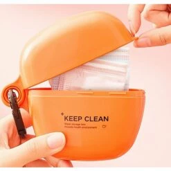 ILOVEMILAN Masque De Voyage Boîte De Rangement Sac De Rangement Clip De Rangement Temporaire Portable Portable Grande Capacité Boîte De Masque (Orange) 8 ILOVEMILAN Masque De Voyage Boîte De Rangement Sac De Rangement Clip De Rangement Temporaire Portable Portable Grande Capacité Boîte De Masque (Orange) -Protection des voies respiratoires Soldes 67501391 2