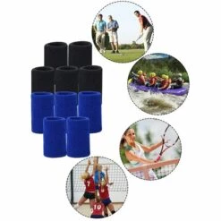 ILOVEMILAN 20pcs Protège-doigts Protège-doigts élastiques Pour Soulager La Douleur Callosités Arthrite Articulations Protège-doigts De Sport Professionnel Protège-doigts En Nylon Pour Basket-ball -Protection des voies respiratoires Soldes 67501498 5