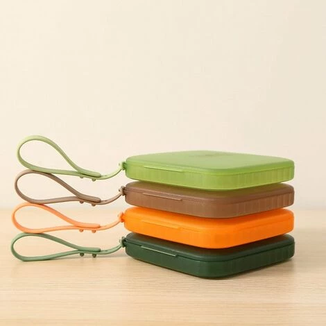 ILOVEMILAN 2 Pièces De Boîte De Rangement De Masque Carré Ménage Anti-poussière Bouche Et Masque De Nez Boîte De Rangement Clip De Sac Anti-salissure Portable Boîte De Rangement De Bagage à Main (marron + Vert Foncé) 4 ILOVEMILAN 2 Pièces De Boîte De Rangement De Masque Carré Ménage Anti-poussière Bouche Et Masque De Nez Boîte De Rangement Clip De Sac Anti-salissure Portable Boîte De Rangement De Bagage à Main (marron + Vert Foncé) – Image 2