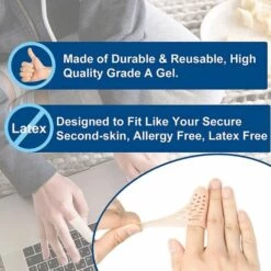 ILOVEMILAN Protège-doigts, Doigts En Gel, 14 Bandages Pour Les Mains/orteils, Nouveau Matériau Respirant, Protège-doigts En Silicone, Protection Des Doigts Contre Les Ampoules, Doigts Fissurés, Arthrite Des Doigts (nude) -Protection des voies respiratoires Soldes 67501865 4