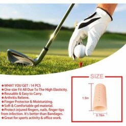 ILOVEMILAN Protège-doigts, Doigts En Gel, 14 Bandages Pour Les Mains/orteils, Nouveau Matériau Respirant, Protège-doigts En Silicone, Protection Des Doigts Contre Les Ampoules, Doigts Fissurés, Arthrite Des Doigts (nude) -Protection des voies respiratoires Soldes 67501865 5