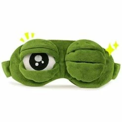 PREMIER Masque De Sommeil Masque Pour Les Yeux Pour Femmes Filles Enfants Mignon Drôle Créatif Grenouille Modèle 3D Masque De Sommeil Par -Protection des voies respiratoires Soldes 67662960 5