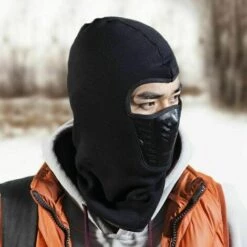 ECHOO Masque Anti-poussière, Unisexe Duveteux Mode Cagoule Coupe-vent Coupe-vent Vélo Cyclisme Accessoires De Moto Masque Facial Temps Froid Chapeau Cou Casque Sport De Plein Air Ski Paintball Casquette De Pêche, Noir 11 ECHOO Masque Anti-poussière, Unisexe Duveteux Mode Cagoule Coupe-vent Coupe-vent Vélo Cyclisme Accessoires De Moto Masque Facial Temps Froid Chapeau Cou Casque Sport De Plein Air Ski Paintball Casquette De Pêche, Noir -Protection des voies respiratoires Soldes 67696628 5