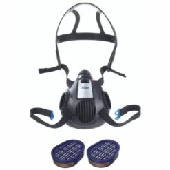 DRÀGER Dräger X-plore 3500 Masque De Protection Respiratoire, Demi-masque Pour Filtre à Baïonnette Taille S + 2x X-plore A2 Filtre à Gaz ( 6738873 )