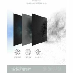 GRID COOL Masques Jetables Pour Le Visage - Respirant - Élastiques Pour Les Oreilles Lot De 50 Noir 9 GRID COOL Masques Jetables Pour Le Visage - Respirant - Élastiques Pour Les Oreilles Lot De 50 Noir -Protection des voies respiratoires Soldes 68074892 3