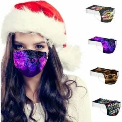 QERSTA 50 PCS Femmes Jetable 3 Couches Visage_Masque Non Tissé Anti-Poussière Respirant Avec Crochets D'oreille élastiques,Bonne Année 2022 Imprimé Bandeaux Pour Fille Protéger Contre La Poussière, 10 QERSTA 50 PCS Femmes Jetable 3 Couches Visage_Masque Non Tissé Anti-Poussière Respirant Avec Crochets D'oreille élastiques,Bonne Année 2022 Imprimé Bandeaux Pour Fille Protéger Contre La Poussière, -Protection des voies respiratoires Soldes 68098202 4