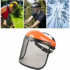 OYLDA Heavy Duty Mesh Face Shield Pour Tondeuse électrique Tondeuse Tronçonneuse Forestière Logging - Jaune -Protection des voies respiratoires Soldes 68139641 3