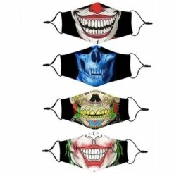 KAEJYIUT Masque Facial En Coton Réutilisable à La Mode Pour Hommes Et Femmes Lavable Et Respirant