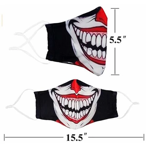 KAEJYIUT Masque Facial En Coton Réutilisable à La Mode Pour Hommes Et Femmes Lavable Et Respirant 4 KAEJYIUT Masque Facial En Coton Réutilisable à La Mode Pour Hommes Et Femmes Lavable Et Respirant – Image 2