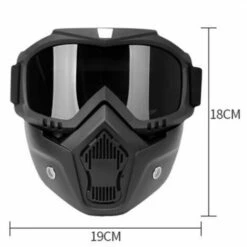 Fei Yu Masque Facial De Moto Lunettes Haute Definition Avec Filtre Buccal Pour Casque Ouvert Protecteur De Visage De Motocross, Modele: Transparent 19 - Modele:Transparent 19 -Protection des voies respiratoires Soldes 68204320 5