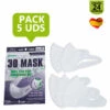 GRUPO K-2 Pack Mascarilla Higiénica De Protección Antipolvo 3d 5 Uds 1 GRUPO K-2 Pack Mascarilla Higiénica De Protección Antipolvo 3d 5 Uds -Protection des voies respiratoires Soldes 68288742 1