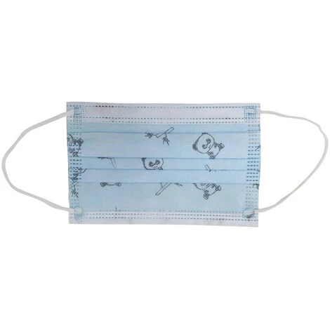 GRUPO K-2 Mascarilla 3 Capas Infantil Decoradas Pack 10 Uds Azul Panda - Azul Panda 4 GRUPO K-2 Mascarilla 3 Capas Infantil Decoradas Pack 10 Uds Azul Panda - Azul Panda – Image 2