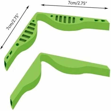Trou Carré Vert + Noir + Blanc 2 Pièces Masque Pince Pont De Nez Lunettes Dispositif Anti-buée HANBING 6 Trou Carré Vert + Noir + Blanc 2 Pièces Masque Pince Pont De Nez Lunettes Dispositif Anti-buée HANBING – Image 4