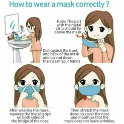 50pcs Boxed * Blue Lace Fashion Personality Mask Jetable Three Layer Meltblown Cloth HANBING -Protection des voies respiratoires Soldes 68326240 4