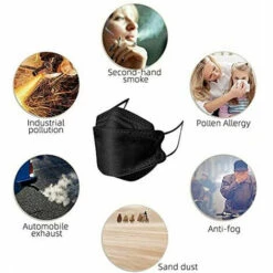 Lot De 50 Masques Jetables, 4 Plis De Type 3D Pour Enfants Et Adultes - Utilisation Quotidienne (enfants, Violet),ladacèe -Protection des voies respiratoires Soldes 68351488 3