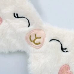 Cisea Masque De Sommeil Dames Masque En Peluche Dessin Animé Ombrelle Parasol Ombre à Paupières Enfants Adultes En Peluche -Protection des voies respiratoires Soldes 68584568 3